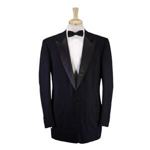 Rogers Peet Tuxedo Vintage New York Black 1-Btn Formal Blazer Jacket 42L